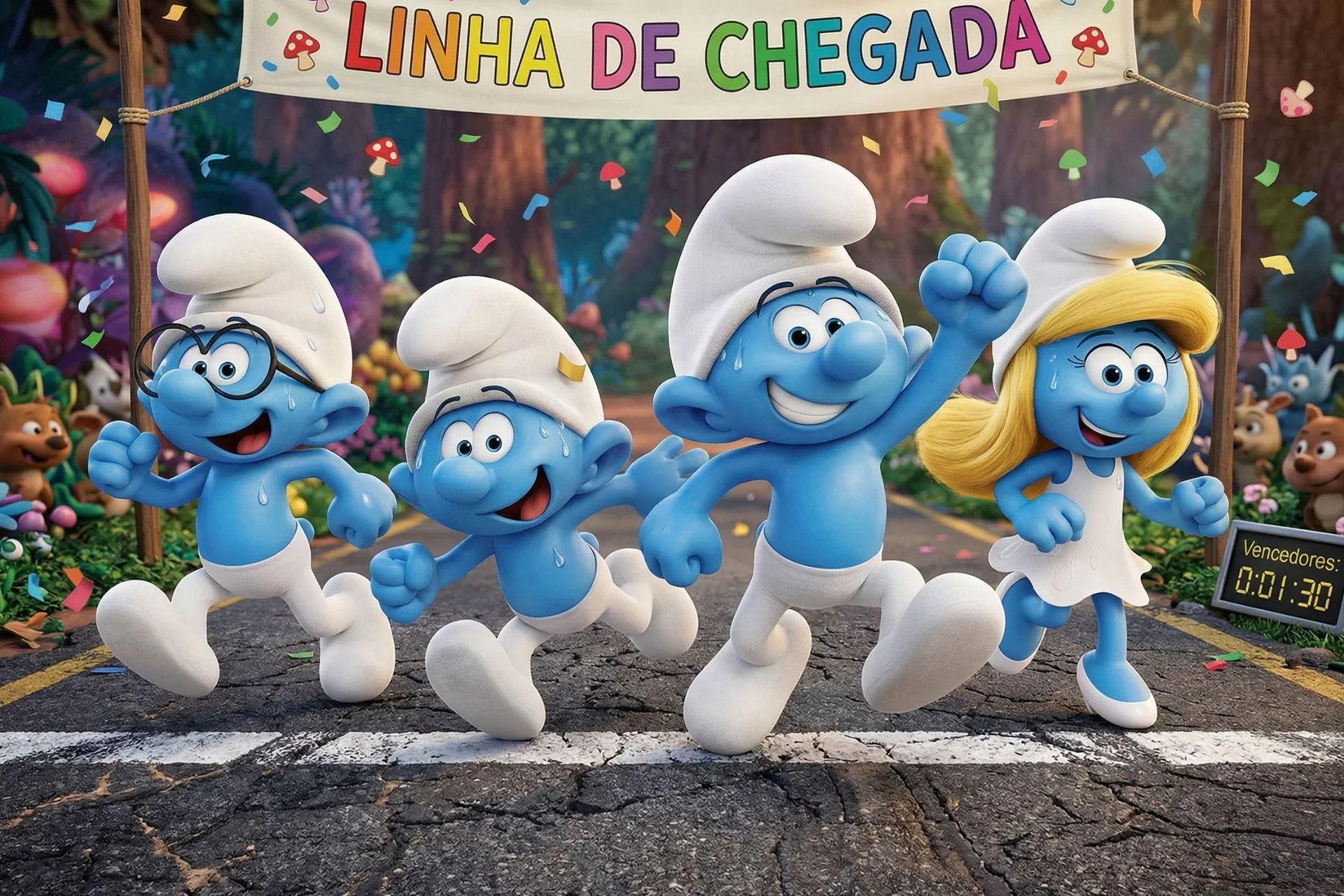 Corrida Smurfs: Categorias da corrida