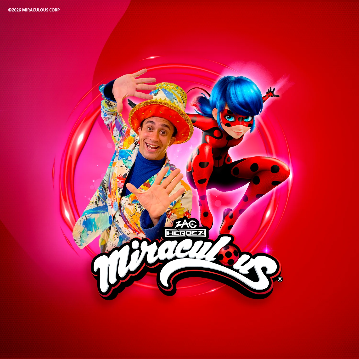 Fotos e parada com Ladybug e Tio Misa